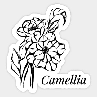 Camellia flowers Sticker